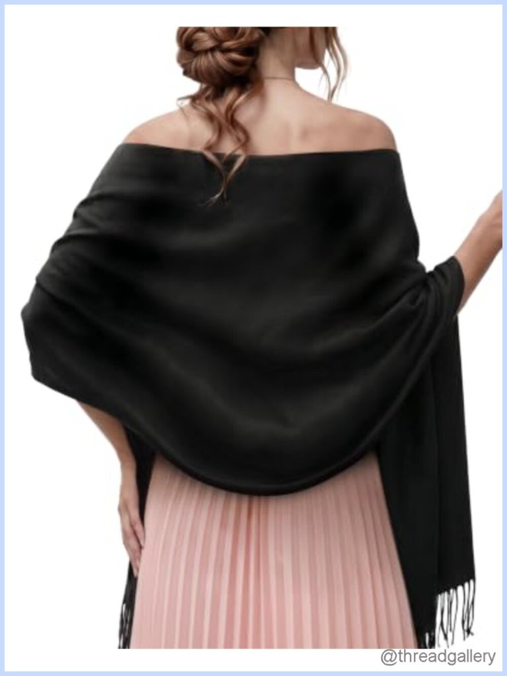 Buttery Soft Pashmina Shawl Wrap Wedding Bridal Evening Scarf
